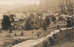 Aerial View of Guerneville California Postcard Postcard Postcard