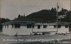 On Armstrong Road 1 Mile North of Guerneville Charlie Wong Proprietor Charlie's California Postcard Postcard Postcard