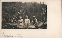 Vacation Time - Children on a Horse Drawn Wagon Guerneville, CA Postcard Postcard Postcard