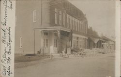 Odd Fellows Block After the Earthquake Guerneville, CA Postcard Postcard Postcard