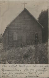 The Catholic Church in Guerneville Postcard