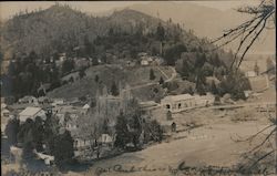 A Birds Eye View of Guerneville Postcard