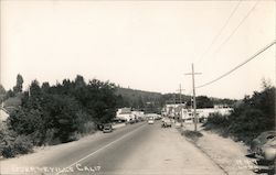 A Street View with a Few Cars Guerneville, CA Postcard Postcard Postcard