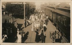 People at the R.R. Station Guerneville, CA Postcard Postcard Postcard