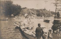 Several Boats in the Water with People in Them Guerneville, CA Postcard Postcard Postcard