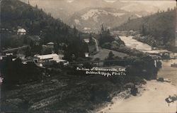 Aerial View of a Portion of Guerneville Postcard