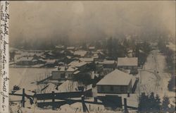 A Neighborhood Covered with Snow Guerneville, CA Postcard Postcard Postcard