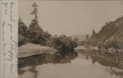 A Secluded Part of the River Guerneville, CA Postcard Postcard Postcard