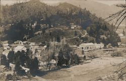 An Aerial View of Guerneville, Cal. California Postcard Postcard Postcard