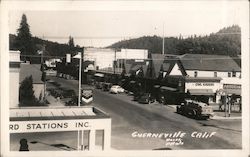 Birdseye View of Main Street Guerneville, CA Postcard Postcard Postcard