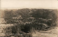 Birds Eye View Guerneville, CA Postcard Postcard Postcard