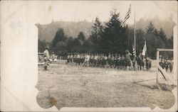 A Group of Scouts at a Camp Site Guerneville, CA Postcard Postcard Postcard