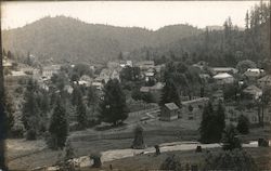 Birdseye View of Guerneville, Cal. Postcard