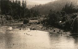 An Aerial River View Guerneville, CA Postcard Postcard Postcard