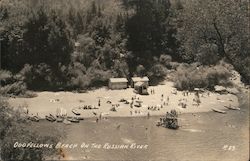 Odd Fellows Beach on the Russian River Guerneville, CA Postcard Postcard Postcard