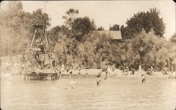 A Riverbank and Beach Guerneville, CA Postcard Postcard Postcard