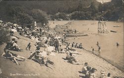 Sandy Beach Guerneville, CA Postcard Postcard Postcard