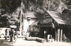 Tavern with People in Front Guerneville, CA Postcard Postcard Postcard