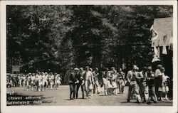 Crowds Arriving Guernewood Park Guerneville, CA Postcard Postcard Postcard