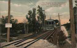 The Trestle on the Interurban Electric R.R. Between Saratoga and Los Gatos Postcard