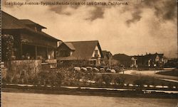 Glen Ridge Avenue-Typical Residence of Los Gatos, California Postcard