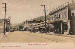 Santa Cruz Avenue Los Gatos, CA Postcard Postcard Postcard