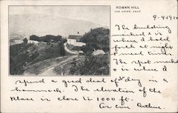 Rowan Hill Los Gatos, CA Postcard Postcard Postcard