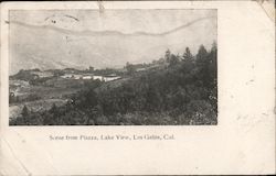 Scene from Piazza, Lake View Los Gatos, CA Postcard Postcard Postcard