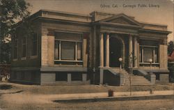 Carnegie Public Library Gilroy, CA Postcard Postcard Postcard