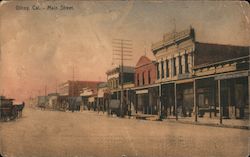 Main Street Gilroy, CA Postcard Postcard Postcard