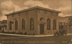 Bank of Campbell California Postcard Postcard Postcard