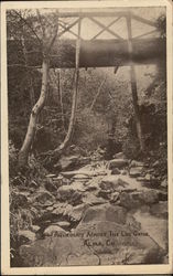 Aqueduct Across the Los Gatos California Postcard Postcard Postcard