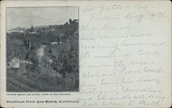 Canyon Above Los Gatos, Town in the Distance Postcard