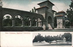 Main Entrance, Stanford University California Postcard Postcard Postcard