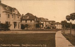 Fraternity Houses, Stanford University California Postcard Postcard Postcard