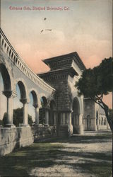 Entrance Gate, Stanford University Postcard