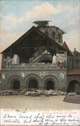 Memorial Church, Stanford University - Wrecked by Earthquake Postcard