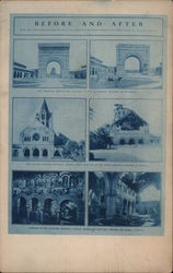 Before and After the Earthquake - Stanford University Postcard