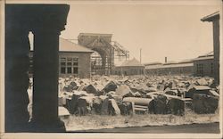 Marble Stone, Construction after Earthquake? Postcard