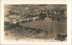 Airplane View of Stanford University Postcard