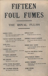 Fifteen Foul Fumes Postcard