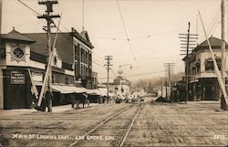 Main Street Looking East Postcard