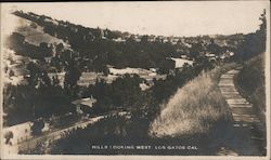 Hills looking west Los Gatos, CA Postcard Postcard Postcard