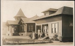 Church and Parsonage Postcard