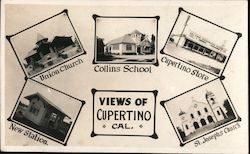 Views of Cupertino Postcard