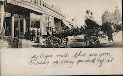 A Horse Drawn Wagon Postcard