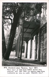 Lodge Building, Built 1854 Postcard