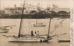 Sailboats, Waterfront Scene Vallejo, CA Postcard Postcard Postcard