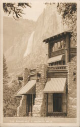 The Ahwahnee and Yosemite Falls California Postcard Postcard Postcard