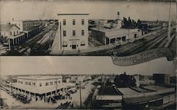 Birds eye view of Orland, CA Postcard